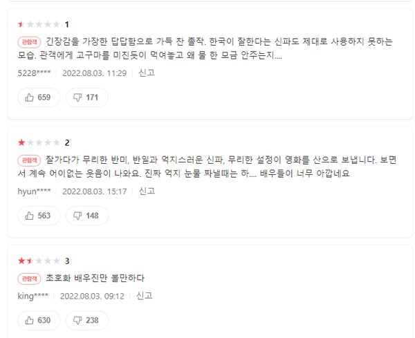 영화 비상선언 후기 관람평