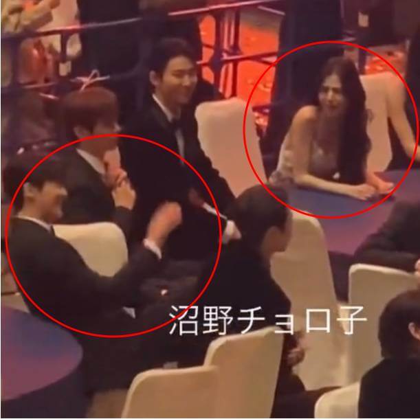 'AAA' 당시 외국 팬이 찍은 김선호와 한소희 /인터넷 커뮤니티 