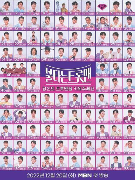 '불타는트롯맨' 포스터