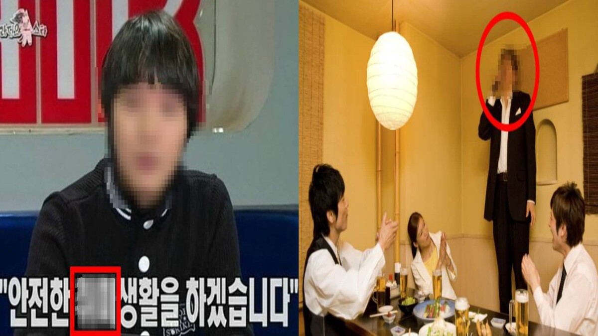 (좌) 라디오스타 출연 당시 신정환이 처음 도박에 걸리고 사과하는 모습이다/ MBC 라디오스타, (우) 노래방 보도 연합회 고발 뉴스 관련사진이다/ H70뉴스