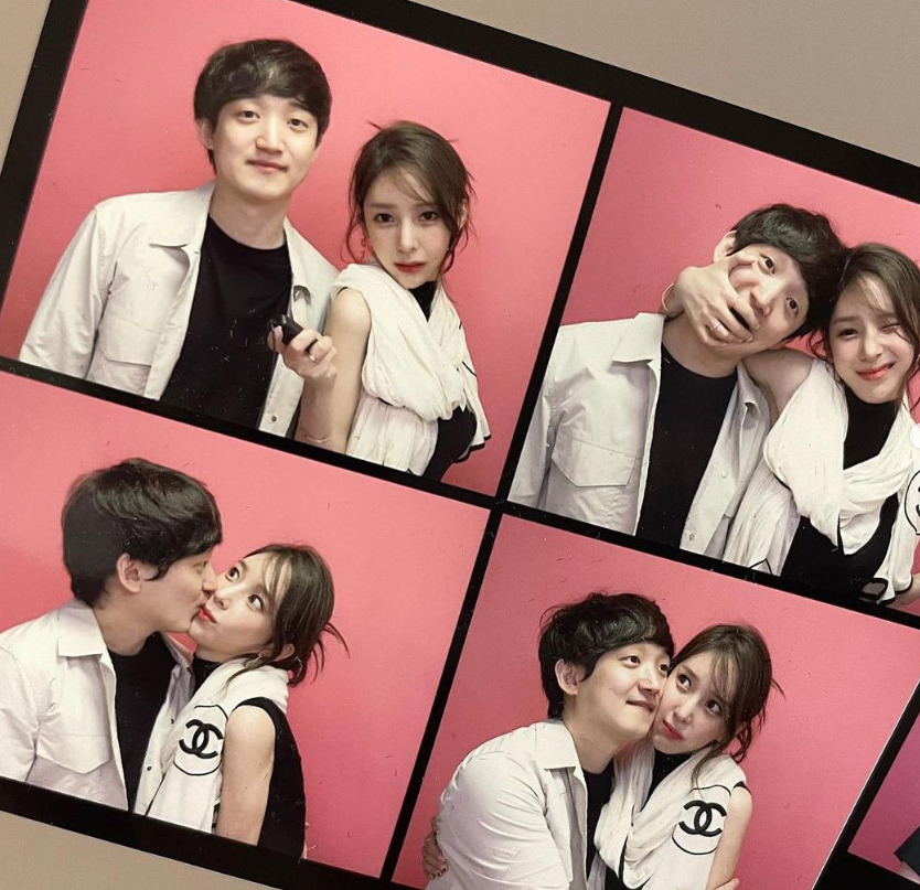 왼쪽부터 진선욱 작가와 야옹이 작가의 스티커 사진/사진=야옹이작가 인스타그램 제공