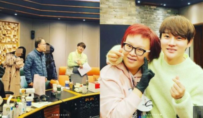 ‘장구의 신’ 박서진과 정차르트가 신곡 발매를 위해 뭉친 사진/ 김현아 인스타그램