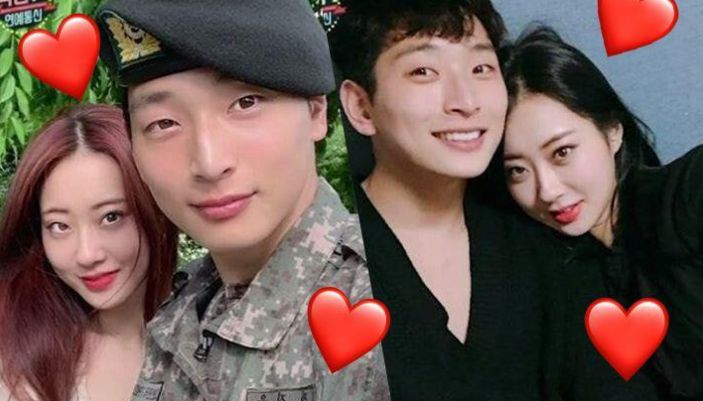 경리와 정진운의 열애시절 모습/ 인터넷 커뮤니티