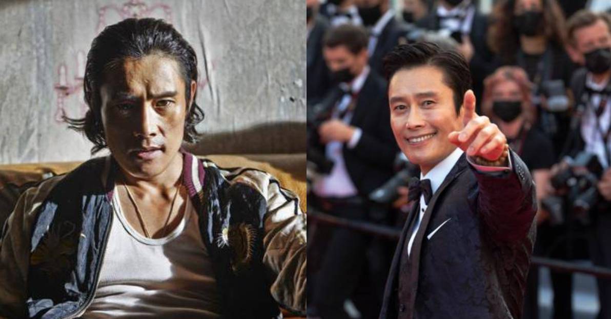 (좌) 영화 내부자들에서의 이병헌, (우) 시상식 레드 카펫 위에서의 이병헌 / 한국일보 