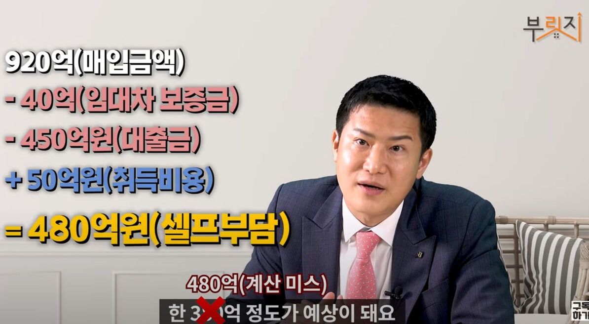 배우 '김태희'와 가수 '비'가 매입한 건물에 대해 전문가가 분석하는 모습/유튜브 '부릿지' 채널