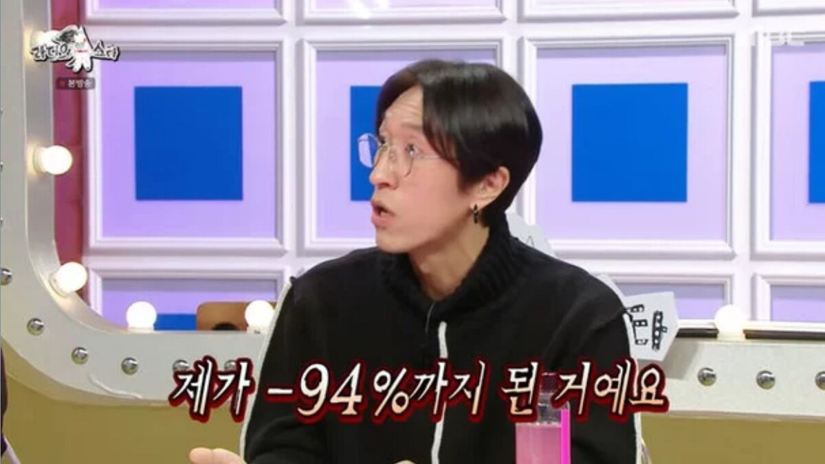 MBC '라디오 스타'에 출연한 '빽가'의 모습/MBC '라디오 스타'