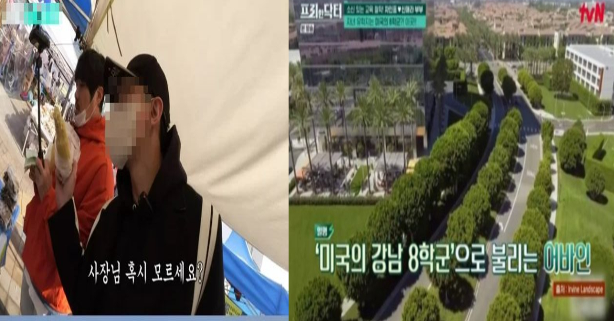 (좌) 모란시장 비 / 유튜브 채널 '시즌비시즌' 캡처 (우) 어바인 / tvN '프리한 닥터M'